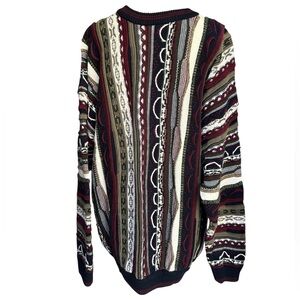 Cotton Traders Coogi 3D Knit Sweater Vintage Men's XLarge Textured